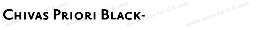 Chivas Priori Black字体转换